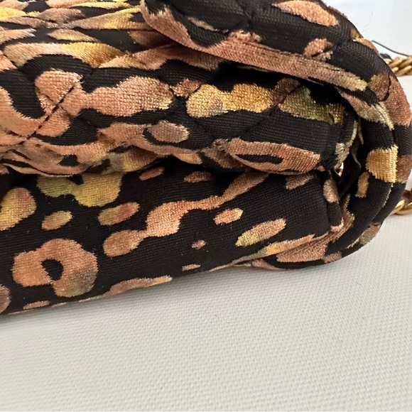 Kurt Geiger London Leopard Print Velvet Mini Brixton Crossbody Bag - Picture 10 of 12